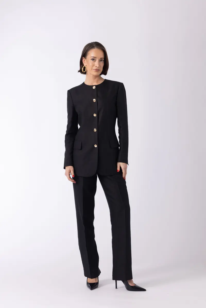 Ede Trousers - Tapered trousers in  black