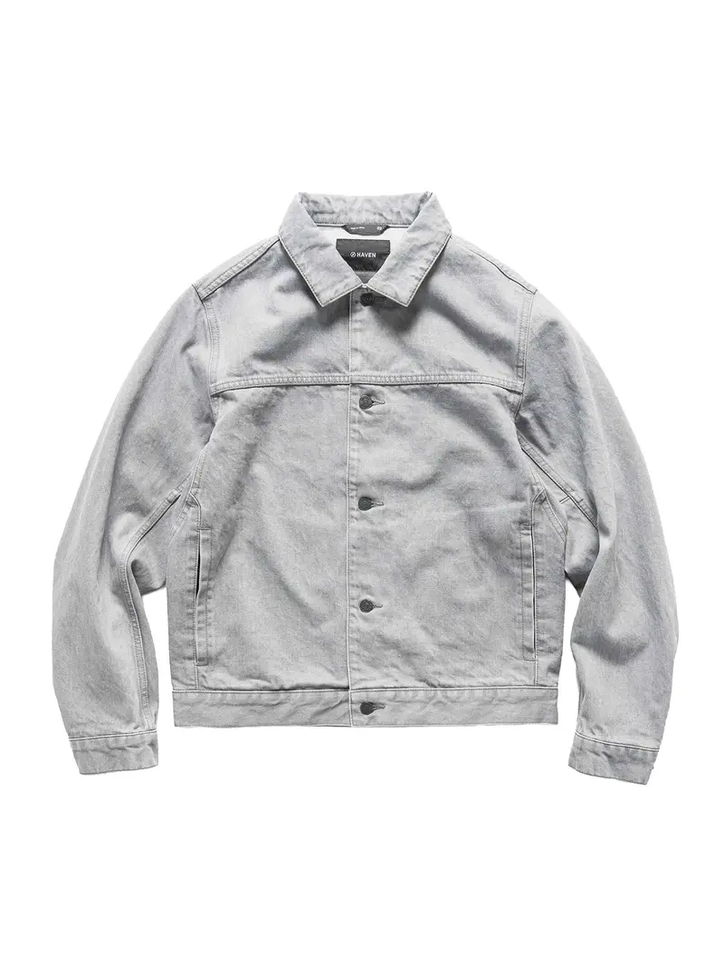 Rig Jacket Bio Wash Cotton Denim Light Grey