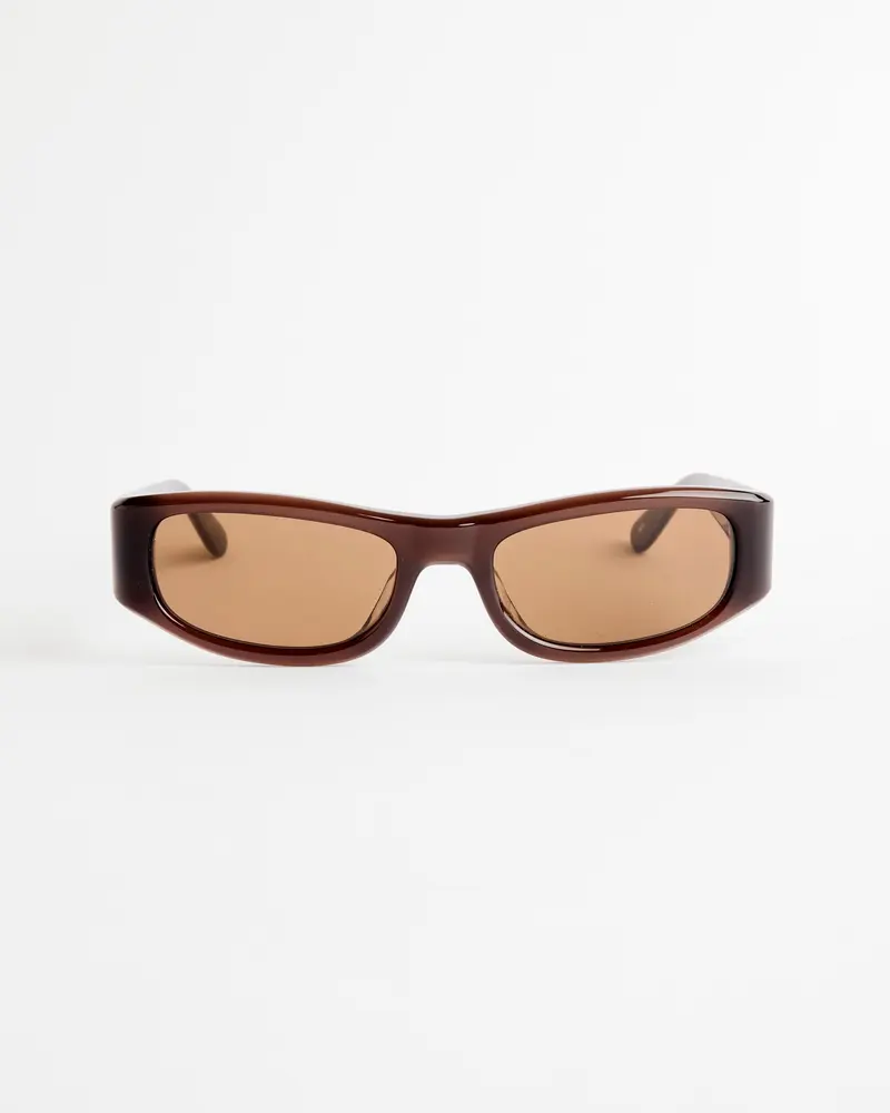 The Suede Sunglasses in Tobacco/Brown