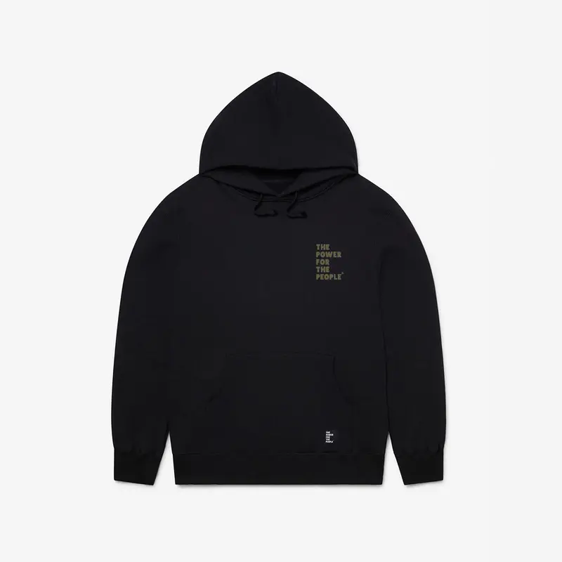 STONE BLACK / OLIVE HOODED SWEAT