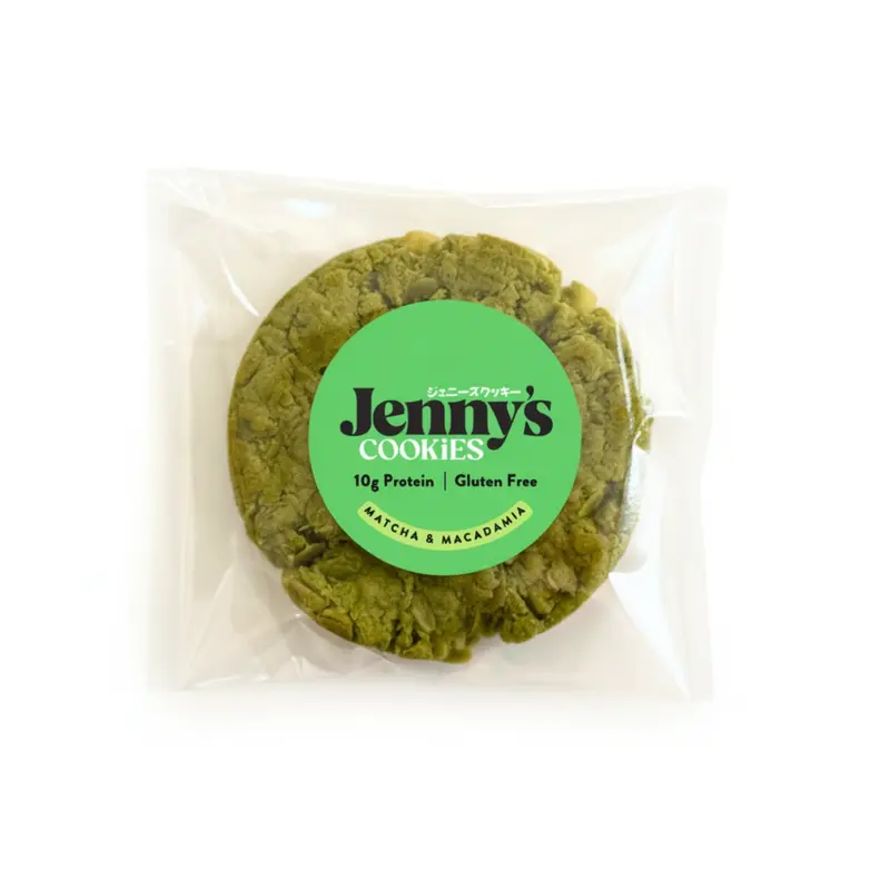Matcha & Macadamia Protein Cookie, 1 pc, GF