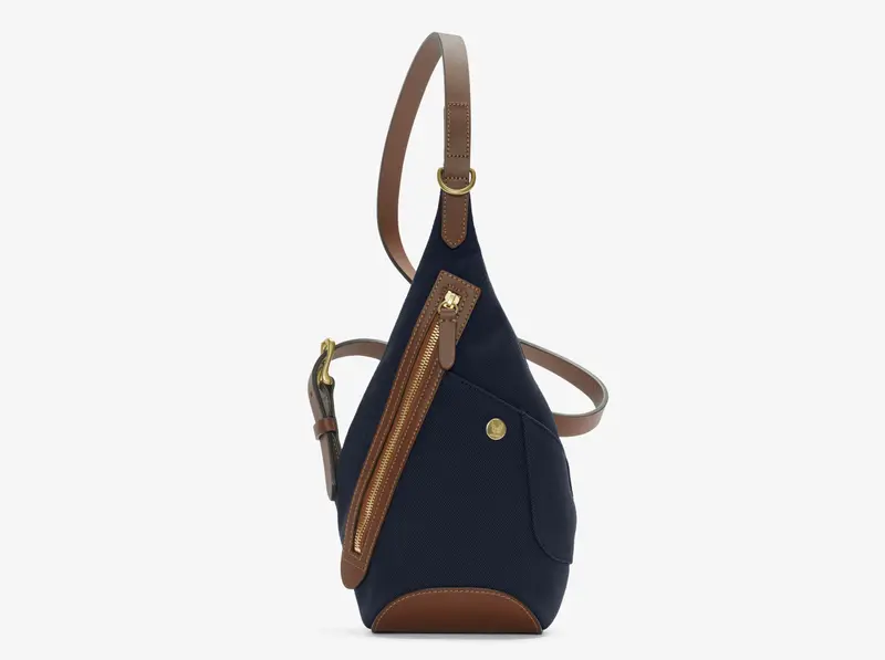 M/S Drop Bag – Deep Sea Blue/Cuoio
