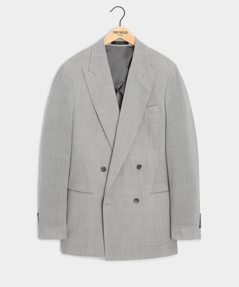 Italian Wool Double-Breasted Hollywood Jacket